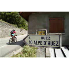 Visuel imprimé Cyclisme Alpes d'Huez - 40 x 30cm sur support bristol 350 gr