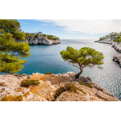 Visuel imprimé Calanques Provence sur forex - 20 x 30cm