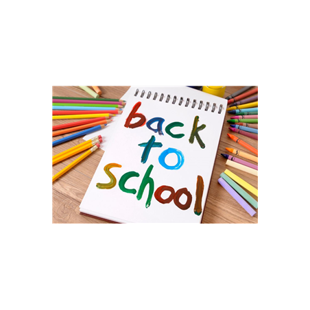 Visuel imprimé Rentrée 'Back to School'  - 30 x 40 cm sur support bristol 350 gr