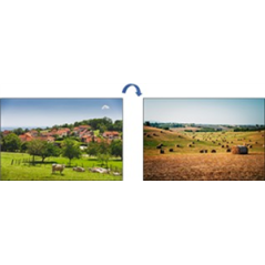 Visuel imprimé Campagne Recto/Verso sur bristol  40 x 30 cm avec rainage