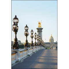 Visuel imprimé Paris Pont Alexandre III - 40 x 30cm sur support bristol 350 gr