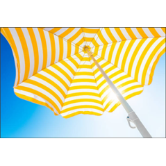Visuel imprimé Jaune Parasol - 40 x 30cm sur support bristol 350 gr