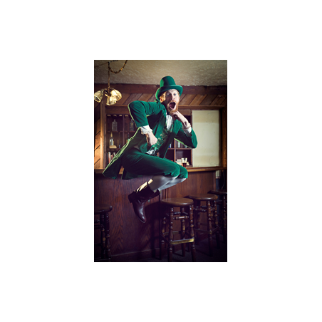 Visuel imprimé St Patrick Leprechaun - 40 x 30cm sur support bristol 350 gr