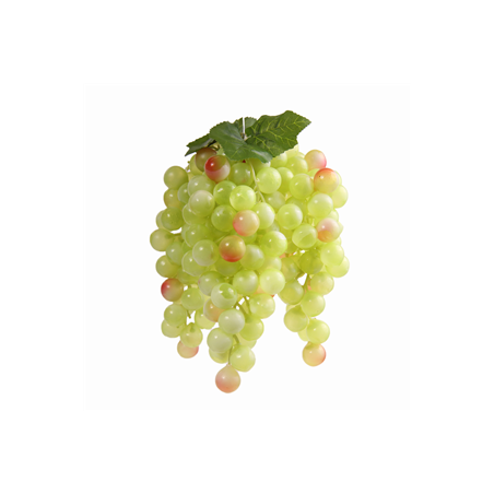 Grappes de raisin blanc x 3 - pvc - 18cm