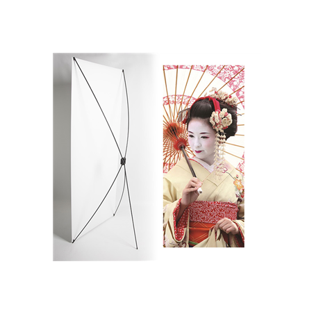 Kakemono Japonaise - 180 x 80 cm - Toile M1 avec structure X- Banner