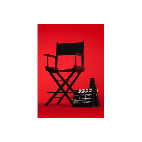 Kakemono Cinéma Metteur en scène - 180 x 80 cm - M1 avec structure X- Banner