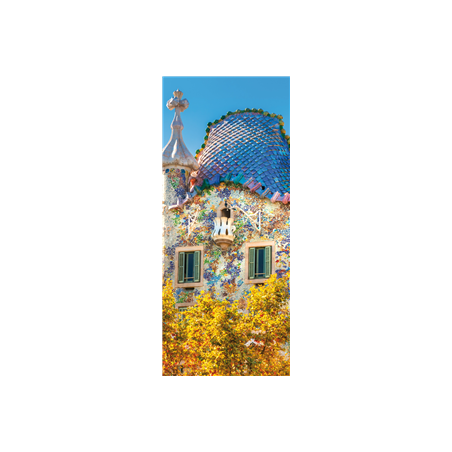 Kakemono Espagne GAUDI 180 x 80 cm sur Toile M1 avec structure X- Banner