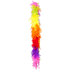 Boa multicolore - plumes - Long. 275cm