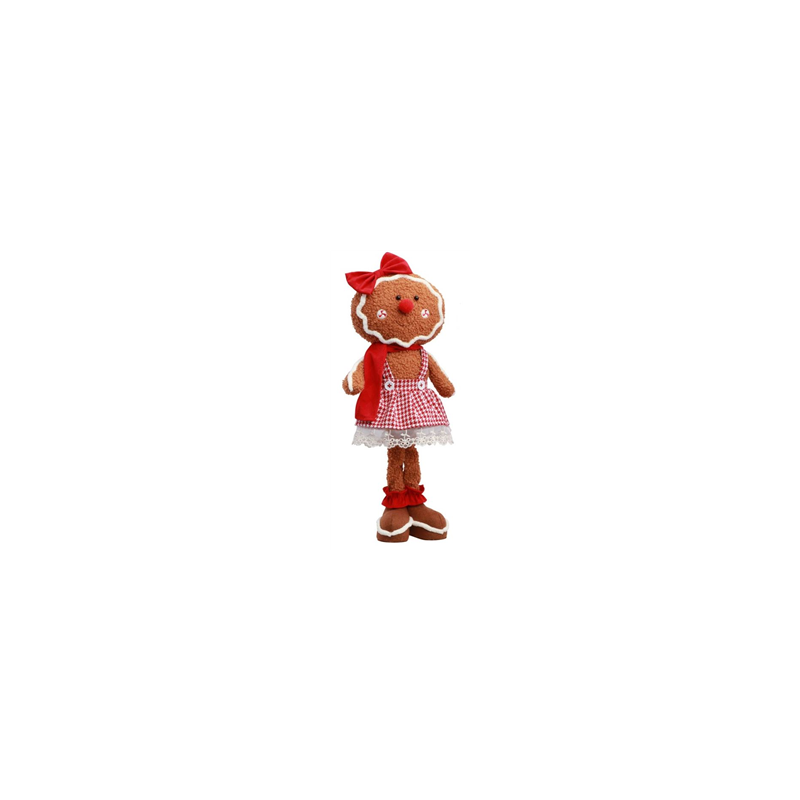 Bonhomme façon pain d'épices 20 x 10 x 41cm (modèle aléatoire)