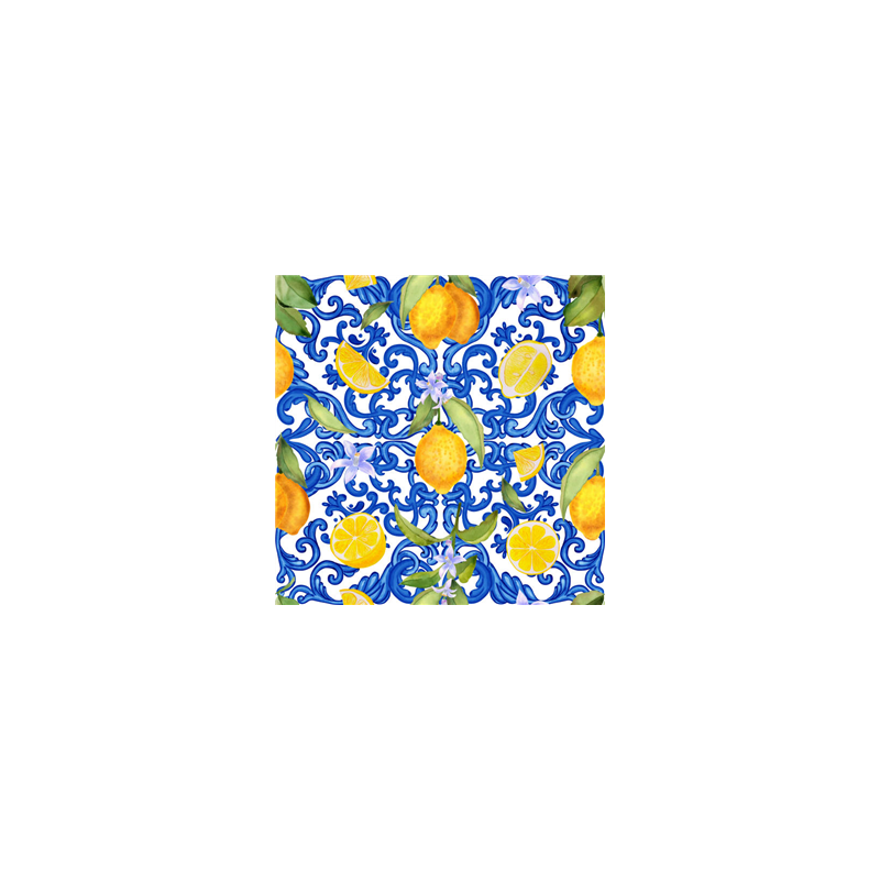 Visuel imprimé Carreau de faïence italienne 1 - 20x20 cm sur FOREX