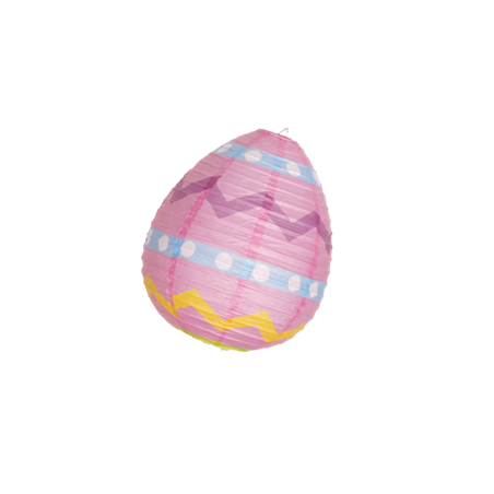 Lampion Oeuf - différents modèles - papier/metal - diam: 25 haut:30cm