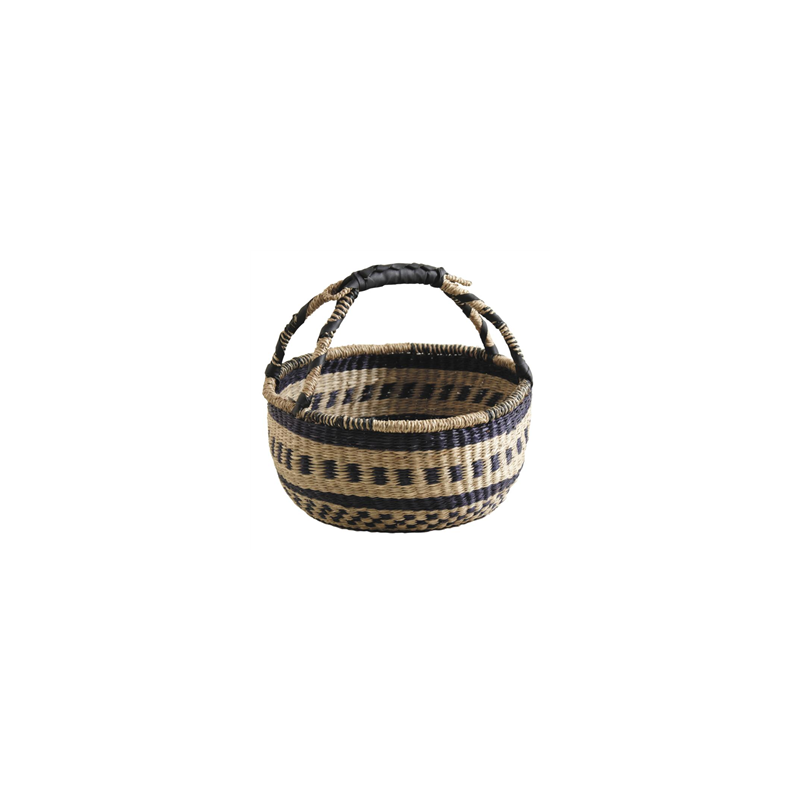 Panier sahel en jonc teinté ø 39 cm Haut. 36 cm