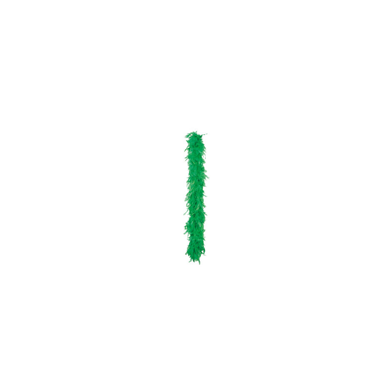 Boa vert -  plumes - Long. 180cm