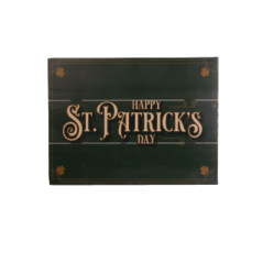 Plaque en bois SAINT PATRICK - 30 x 40cm