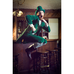 Visuel imprimé St Patrick Leprechaun - 40 x 30cm sur support bristol 350 gr