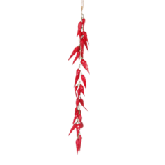Piment tresse - polystyrène/corde - Long. 50cm