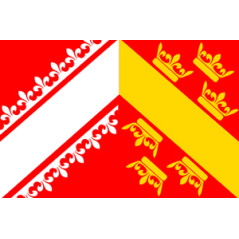 Drapeau armoiries Alsace - tissu - 90 x 150cm