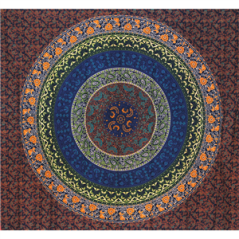 Tenture motif traditionnel 210 x 220cm (coloris/motifs aléatoires)