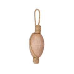 Flotteur de pêche - Bois / Corde / Résine - Haut. 33cm