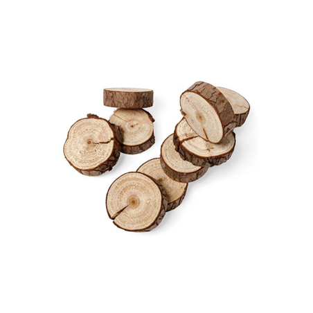 10 Rondins de Bois Env. Ø5 cm