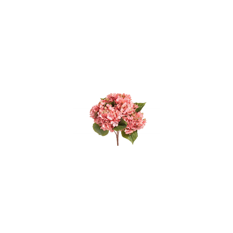 Bouquet de 5 branches d'Hortensia rose - Haut. 41cm