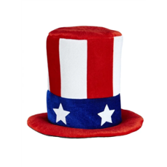 Chapeau Oncle Sam en mousse - Taille adulte