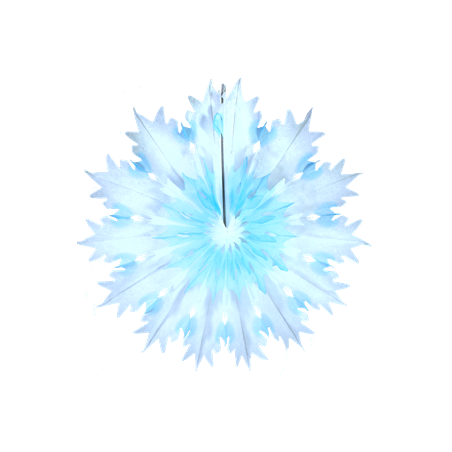 Flocon bleu papier - Diam. 45cm
