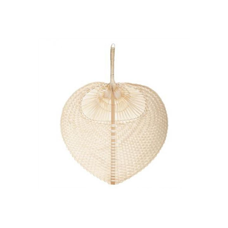 Éventail en bambou naturel 39 cm