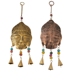Mobile Bouddha avec clochettes métal - Haut. 40cm