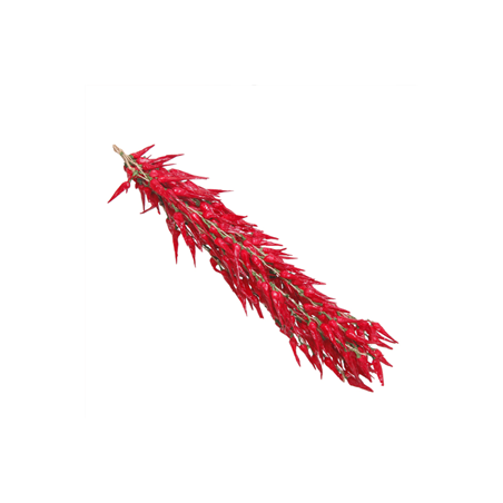 Piment - tresse x 10 - polystyrène/corde - Long. 70cm