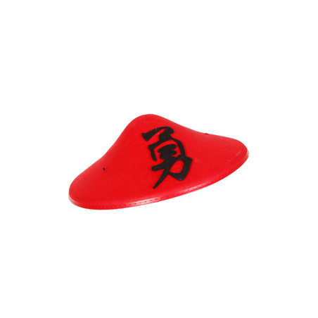 Chapeau Chinois rouge feutrine - taille adulte - Diam. 34cm