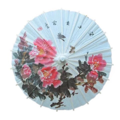 Ombrelle Écru - bambou/papier - Diam. 45cm