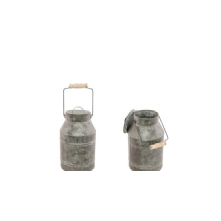 Pot à lait en zinc - Haut. 22cm