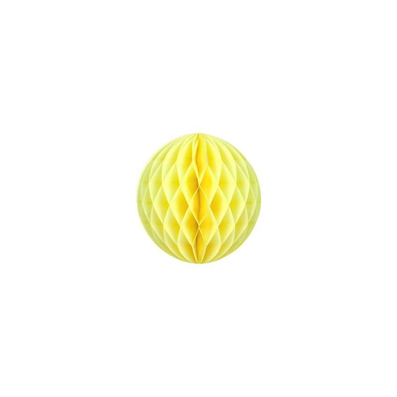 Boule jaune papier - Diam. 20cm