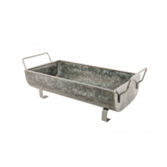 Mangeoire en zinc 30 x 15.5 x 11cm