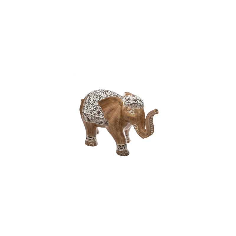 Statuette en Résine Eléphant Mandala L. 15,8 x l. 7,5 x H. 11,5 cm