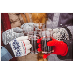 Visuel imprimé Montagne Vin Chaud - 40 x 30cm sur support bristol 350 gr