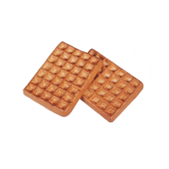 Gaufres belge x 2 - 12 x 9 cm en PVC