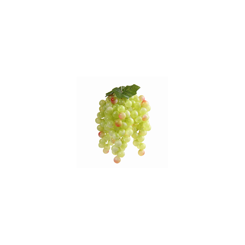 Grappes de raisin blanc x 3 - pvc - 18cm