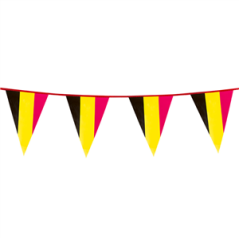 Guirlande Belgique fanions 30 x 20cm - plastique Long. 10m