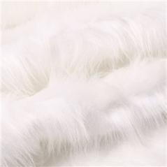 Tissu fourrure blanche - Larg. 160cm - Ep 45mm  (vendu au mètre)