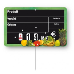 Étiquette primeur cueillette 15 x 10cm