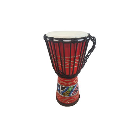 Djembé - Bois et Peau - hauteur 39 cm diamètre 21 cm