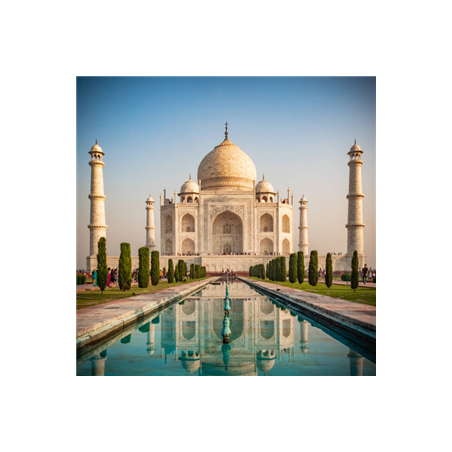 Visuel imprimé Inde Palais du Taj Mahal - 30 x 30 cm sur bristol 350 gr