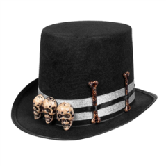 Chapeau halloween skull master - Taille adulte