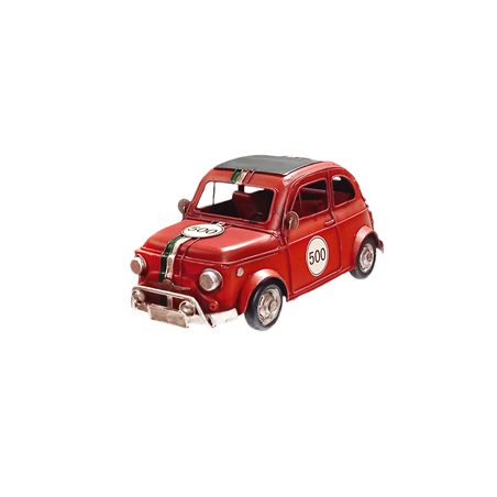 Voiture rouge en métal - Long. 27 x 12 x 12 cm