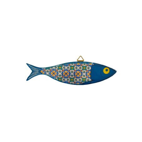 Sardine en mosaïque azulejos - céramique - (2 modèles) - 8 x 31cm