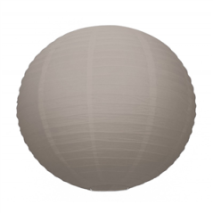 Lanterne japonaise en papier marron taupe - Diam. 50cm