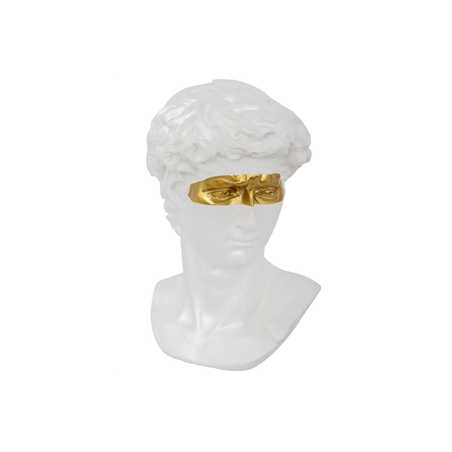 Buste déco dieu grec 16 x 14 x 24cm