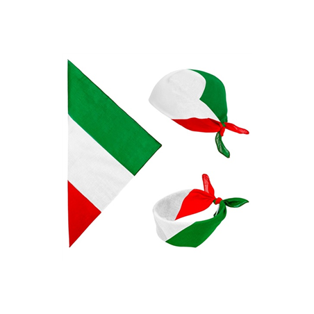 Bandana drapeau Italie 55 x 55cm - 100% coton